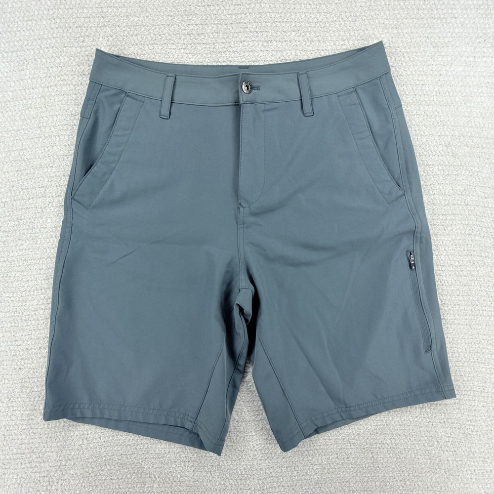 Gerry Trail Shorts Mens 32 Steel Blue 10" Hiking Quick Dry 4-Way Stretch UPF 30
